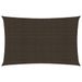 Voile d'ombrage 160 g/m² Marron 3x6 m PEHD - Photo n°1