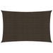 Voile d'ombrage 160 g/m² Marron 4x6 m PEHD - Photo n°1