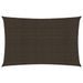 Voile d'ombrage 160 g/m² Marron 4x7 m PEHD - Photo n°1