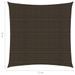 Voile d'ombrage 160 g/m² Marron 5x5 m PEHD - Photo n°6