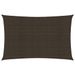 Voile d'ombrage 160 g/m² Marron 5x7 m PEHD - Photo n°1