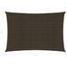 Voile d'ombrage 160 g/m² Marron 5x7 m PEHD - Photo n°6