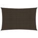 Voile d'ombrage 160 g/m² Marron 5x8 m PEHD - Photo n°1