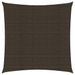 Voile d'ombrage 160 g/m² Marron 7x7 m PEHD - Photo n°1