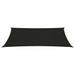 Voile d'ombrage 160 g/m² Noir 2x5 m PEHD - Photo n°3