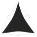 Voile d'ombrage 160 g/m² Noir 5x6x6 m PEHD - Photo n°6