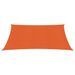 Voile d'ombrage 160 g/m² Orange 2,5x2,5 m PEHD - Photo n°3