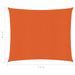 Voile d'ombrage 160 g/m² Orange 2,5x2,5 m PEHD - Photo n°6