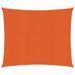 Voile d'ombrage 160 g/m² Orange 2x2 m PEHD - Photo n°1