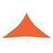 Voile d'ombrage 160 g/m² Orange 3,5x3,5x4,9 m PEHD - Photo n°6