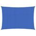 Voile d'ombrage 160 g/m² rectangulaire bleu 2,5x5 m PEHD - Photo n°1