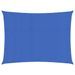 Voile d'ombrage 160 g/m² rectangulaire bleu 3x4 m PEHD - Photo n°1