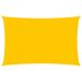 Voile d'ombrage 160 g/m² rectangulaire jaune 3,5x5 m PEHD - Photo n°1