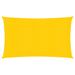 Voile d'ombrage 160 g/m² rectangulaire jaune 4x7 m PEHD - Photo n°1