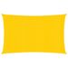 Voile d'ombrage 160 g/m² rectangulaire jaune 5x7 m PEHD - Photo n°1