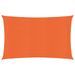 Voile d'ombrage 160 g/m² rectangulaire orange 3x5 m PEHD - Photo n°1