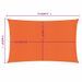 Voile d'ombrage 160 g/m² rectangulaire orange 3x5 m PEHD - Photo n°6