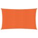 Voile d'ombrage 160 g/m² rectangulaire orange 3x6 m PEHD - Photo n°1