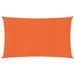 Voile d'ombrage 160 g/m² rectangulaire orange 4x7 m PEHD - Photo n°1