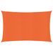 Voile d'ombrage 160 g/m² rectangulaire orange 5x7 m PEHD - Photo n°1