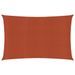 Voile d'ombrage 160 g/m² rectangulaire terre cuite 3,5x5 m PEHD - Photo n°1