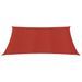 Voile d'ombrage 160 g/m² Rouge 2,5x2,5 m PEHD - Photo n°3