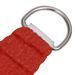 Voile d'ombrage 160 g/m² Rouge 2,5x2,5 m PEHD - Photo n°4