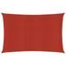 Voile d'ombrage 160 g/m² Rouge 2,5x3,5 m PEHD - Photo n°1