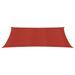 Voile d'ombrage 160 g/m² Rouge 2,5x3,5 m PEHD - Photo n°3