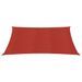 Voile d'ombrage 160 g/m² Rouge 2,5x3 m PEHD - Photo n°3