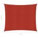 Voile d'ombrage 160 g/m² Rouge 2,5x3 m PEHD - Photo n°6