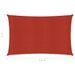 Voile d'ombrage 160 g/m² Rouge 2x4,5 m PEHD - Photo n°6