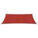 Voile d'ombrage 160 g/m² Rouge 2x4 m PEHD - Photo n°3