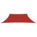 Voile d'ombrage 160 g/m² Rouge 3/4x2 m PEHD - Photo n°3