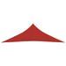 Voile d'ombrage 160 g/m² Rouge 3,5x3,5x4,9 m PEHD - Photo n°3