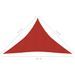 Voile d'ombrage 160 g/m² Rouge 3,5x3,5x4,9 m PEHD - Photo n°6