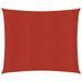 Voile d'ombrage 160 g/m² Rouge 3x3 m PEHD - Photo n°1