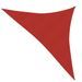 Voile d'ombrage 160 g/m² Rouge 3x3x4,2 m PEHD - Photo n°1