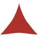 Voile d'ombrage 160 g/m² Rouge 3x4x4 m PEHD - Photo n°1
