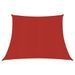 Voile d'ombrage 160 g/m² Rouge 4/5x3 m PEHD - Photo n°1