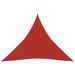 Voile d'ombrage 160 g/m² Rouge 4,5x4,5x4,5 m PEHD - Photo n°1