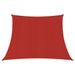 Voile d'ombrage 160 g/m² Rouge 4/5x4 m PEHD - Photo n°1