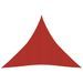 Voile d'ombrage 160 g/m² Rouge 4x4x4 m PEHD - Photo n°1