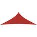 Voile d'ombrage 160 g/m² Rouge 4x4x4 m PEHD - Photo n°3