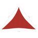 Voile d'ombrage 160 g/m² Rouge 4x4x4 m PEHD - Photo n°6