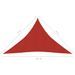 Voile d'ombrage 160 g/m² Rouge 4x4x5,8 m PEHD - Photo n°6