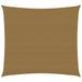 Voile d'ombrage 160 g/m² Taupe 2,5x2,5 m PEHD - Photo n°1