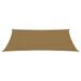 Voile d'ombrage 160 g/m² Taupe 2,5x4,5 m PEHD - Photo n°3