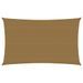 Voile d'ombrage 160 g/m² Taupe 2,5x5 m PEHD - Photo n°1