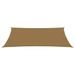 Voile d'ombrage 160 g/m² Taupe 2,5x5 m PEHD - Photo n°3